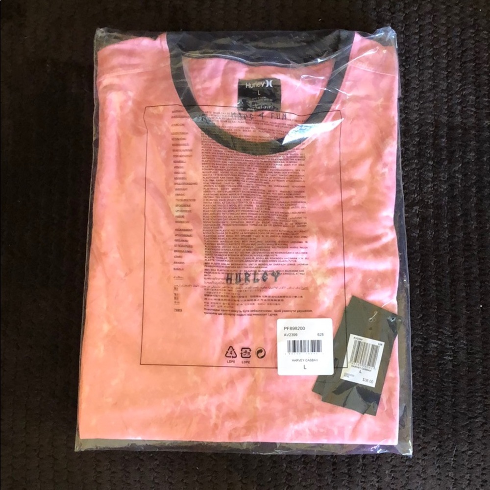 Hurley X Nike Pink Short Sleeve Tee